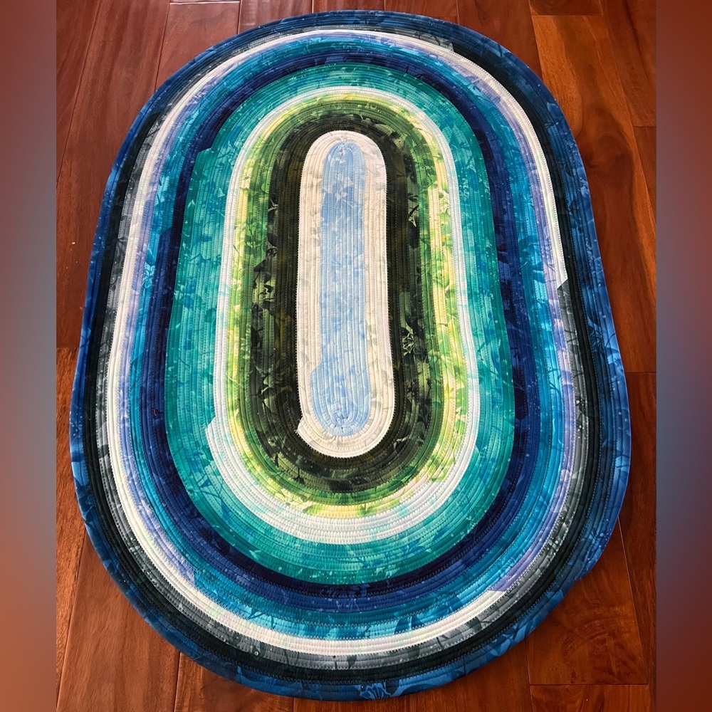 Sea Grass Botanical Jelly-Roll Rug